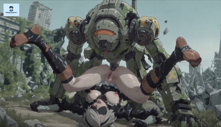 Animatedfeet: 2b Nier Automata Anime Hentai Anal Mecha Sexstrumpbyxor