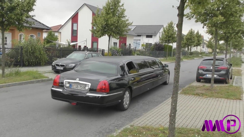 Hotties: German slut Jacky worried 3 guys in the limo