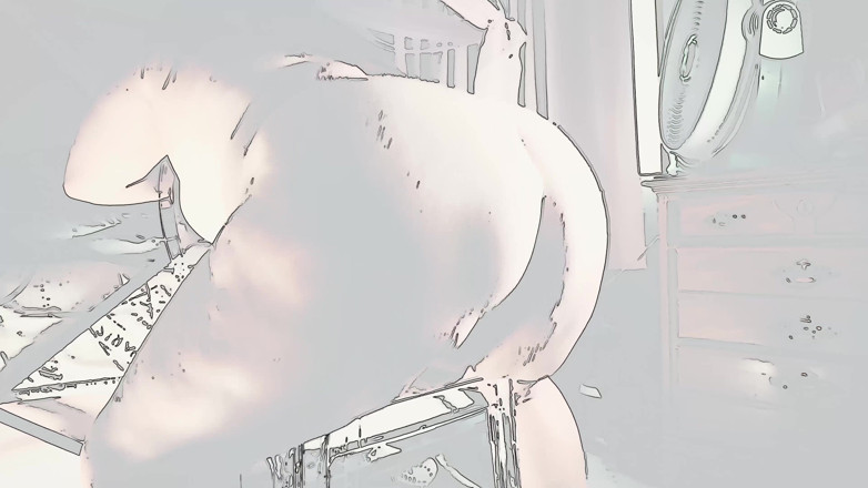 SexyNEBBW: Stol BBW ass shake anime version