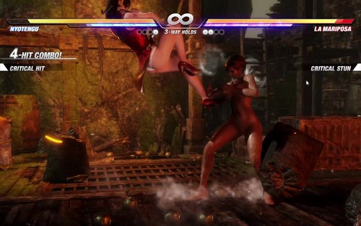 LewdArcade: Dead or Alive Nude Game Play [bagian 07] | Nyotengu vs la mariposa...