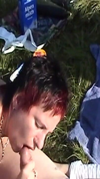 Insatiable Mature Cougar Drains Older Cock Outdoors