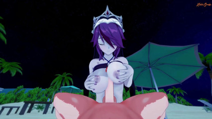 Hentai Smash: Rosaria wird am strand pOV gefickt - Genshin impact Hentai.