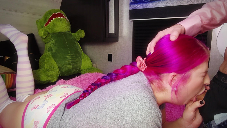 Liddy Tyler: Liddy Tyler tastes another girl's pussy on her boyfriends cock