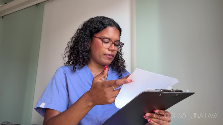 Goddess Luna Law: Micropenis Diagnosis Ebony Nurse Goddess Luna Law Turns Your Check-up...