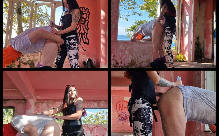 Dominatrix Nika: Strapon w opuszczonym budynku