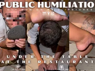 Public Humiliation Under the Table at the Restaurant