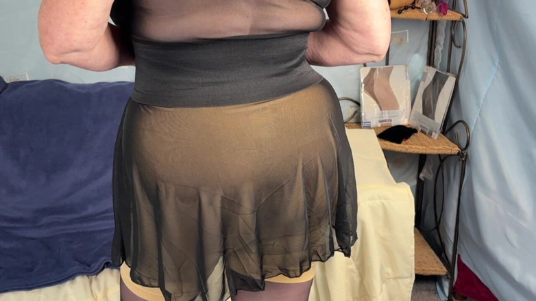 Aunty Sandra vintage girdle queen: Mătușa Sandra în Real Foundation Wear Vgq56