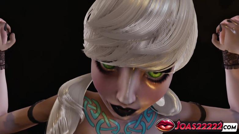 Joas22222: Strega elsa: la sexy anime di halloween in 3d - in piedi...