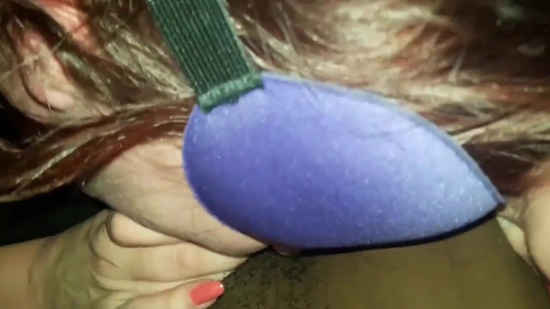 Real homemade BBW BBC porn: WildEnglishBBW grande cazzo nero Nata4sex pompino con gli occhi bendati