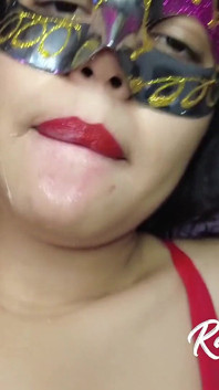 Raissa in Red Swimsuit Rides Dick