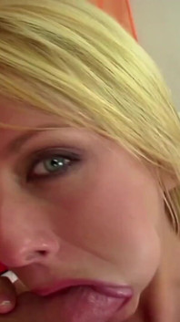 Gorgeous blonde gets banged
