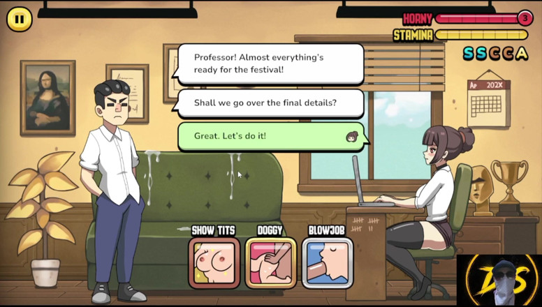 Dark Sam: ホットな教師が居残りで生徒とセックス!問題のある被験者-ゲームプレイ!