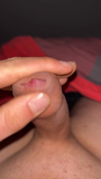 In the Evening Before Sleeping Nice Cumshot