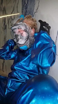 Latex Lagoon: the Double-suit Secret with Full Face Snorkel Mask