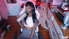 White Calvin Briefs Double Cumshot - BBC Trans Babe Vanniall Milks Her Thick Cock Twice thumbnail