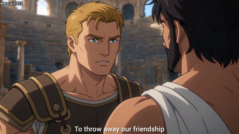 Hentai2025: Ai Generated Short Story Interracial Between Roman Soldier and Gladiator...