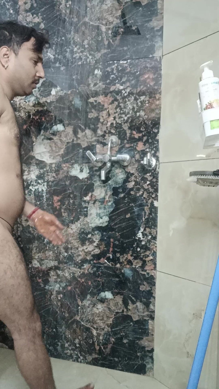 Rajasthani-old-lover: Indian Desi Man Sex and Show Shower Shoe and Masturbation