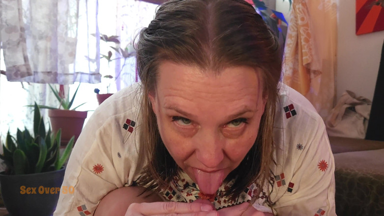 Sex Over 50: POV blow job and Titty Fuck.