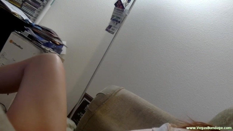 Spungy Gunk Films: Brunette babe made to orgasm by her older captive