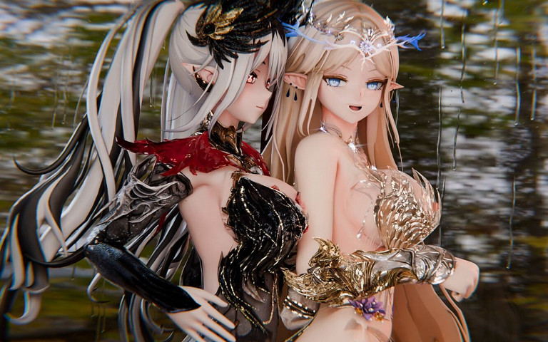 [mmd] Pgr-trouble Maker Double Striptease Pussy Thrusting (MikuMotion)