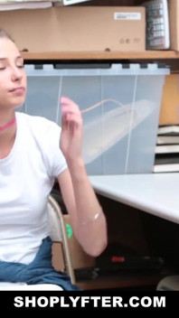 Naughty teen rammed by the store security guard