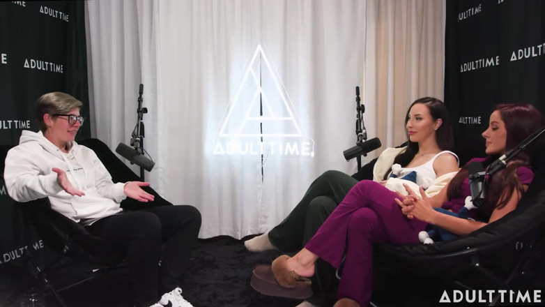 Adult Time Podcast: Pornstars Podcast After Lesbian Hookup