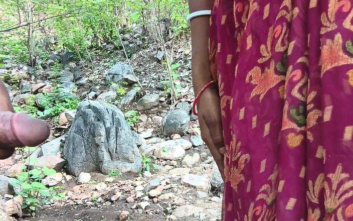 Poonambhabhi village: Het Bibi Jangl inför video.