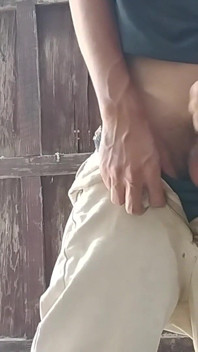 Slim Guy Squeezing Surica Cock