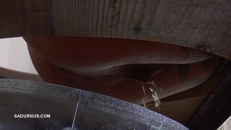 Sadurnus: Dominatrix Cleo Chorrea El Agua Del Baño En La Boca...