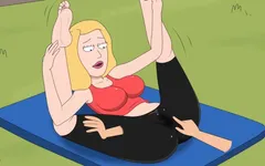 Rick và Morty - một cách trở về nhà - cảnh làm tình chỉ - phần 37 Beth yoga thủ dâm bởi Loveskysanx