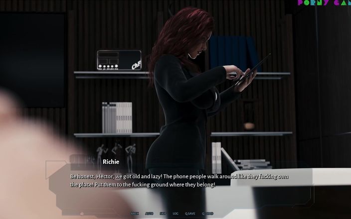Porny Games: Cybernetic Seduction by 1thousand - Workplace Sex, Hot Bartender Rides It Well (3)