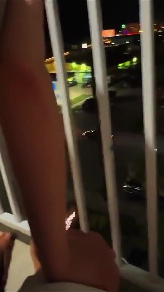 Mya Lane: Hotel Balcony Sex as People Pass by