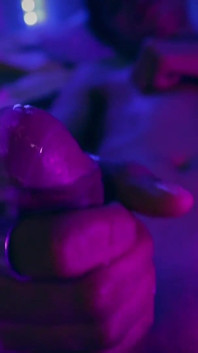 Magic C Jerking His Big Twink Cock Results in Lots of Precum and Thick Cum Loads