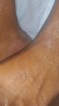 Nikki Juicy Toejob Stroking at His Bedtime