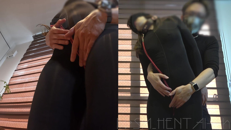 BDSM_HENTAI-ch: Primer plano del coño de la entrepierna: una esclava masoquista...