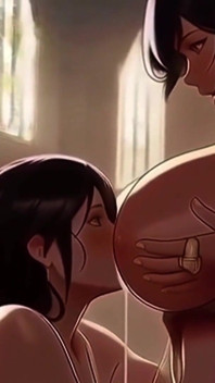 Leitosas milfs amamentam umas às outras durante o serviço da igreja