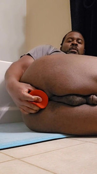 Watch Me Fuck My Black Ass with a Dildo
