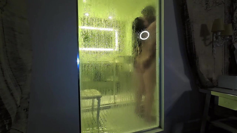 HARRYLONG007: 샤워 중 난간을 당하는 큰 보티 PAWG