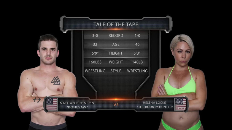 Evolved Fights: Helena Locke Vs Nathan Bronson Mixed Wrestling