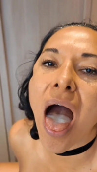 Swallowing Cum From Condom