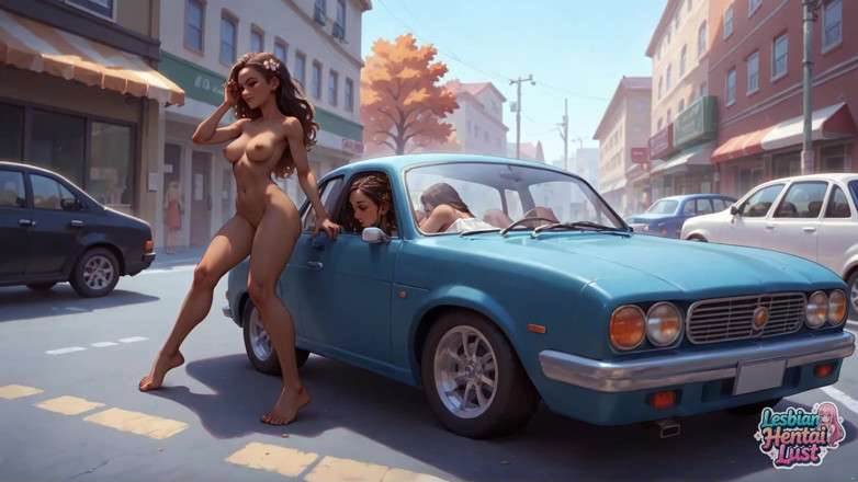 Lesbian Hentai Lust: Nagie lesbo hotties rozświetlą twoje miasto swoją zmysłowością, zapalając Stellar...
