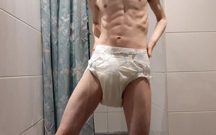 Wrigglesss: Abdl Twink khoe tã dày
