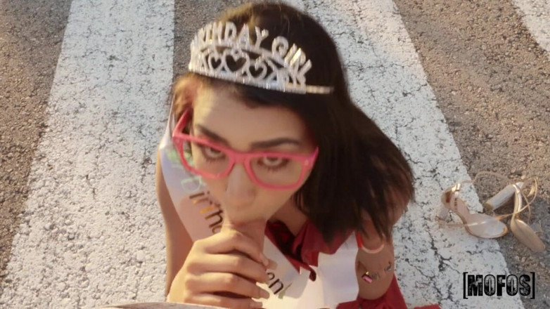 Public Pickups: Pickups - Birthday Girl Just Turned 20 and Gets Something to Blow...