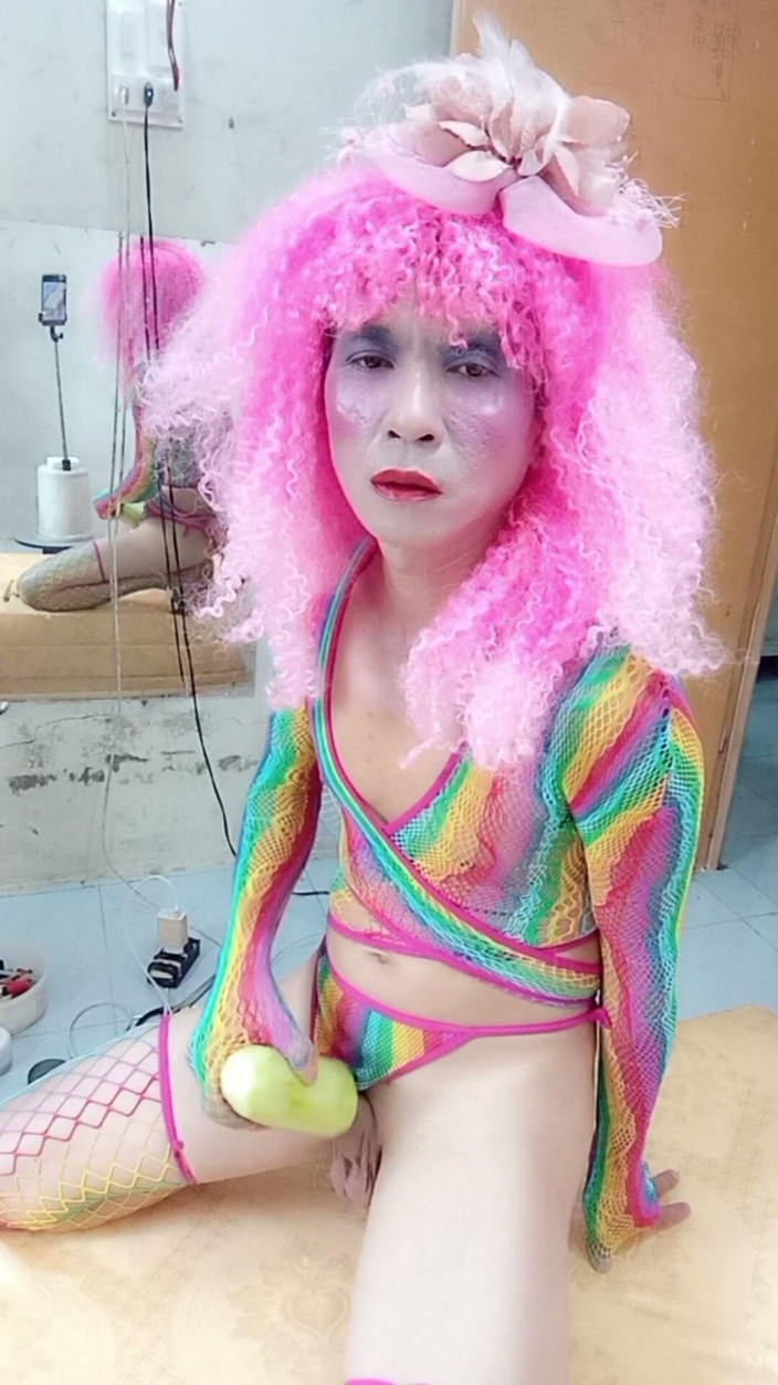 nguyen dang thien tri: Transsexuala Le Poartă haine sexy și joacă cești de sex