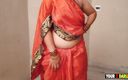 Your x darling: Hintli büyük götlü kavita yenge sari içinde sert sikişiyor