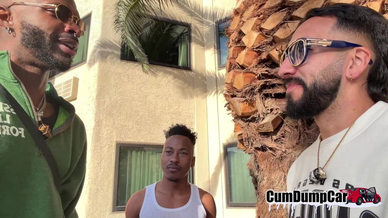 CumDumpCar: Sexy Black Bottom Fucked Takes BBC Raw Group Tag Team...