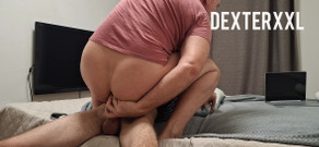 Dexterxxlfun: Jazda ogromnym kutasem gej anal kremówka