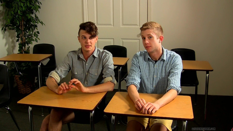 Teach Twinks: Sur le tournage avec Timo &amp; Tripp