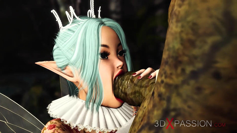 3dxpassion: Seks bertiga dengan dongeng panas yang cantik dan dua orc...