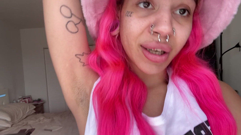 Nali Marie: Sweaty Armpit Fetish POV Spitting on My Sweaty Armpits Boobs